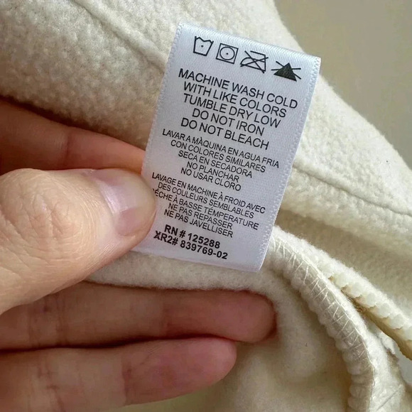 BearPaw Outdoors Polar Fleece Zip Up Jacket, Taupe/Cream, Size Medium - Picture 13 of 16